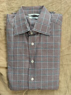 Excellent Condition Suitsupply Egyptian Cotton Plaid Dress Shirt 14.5/37